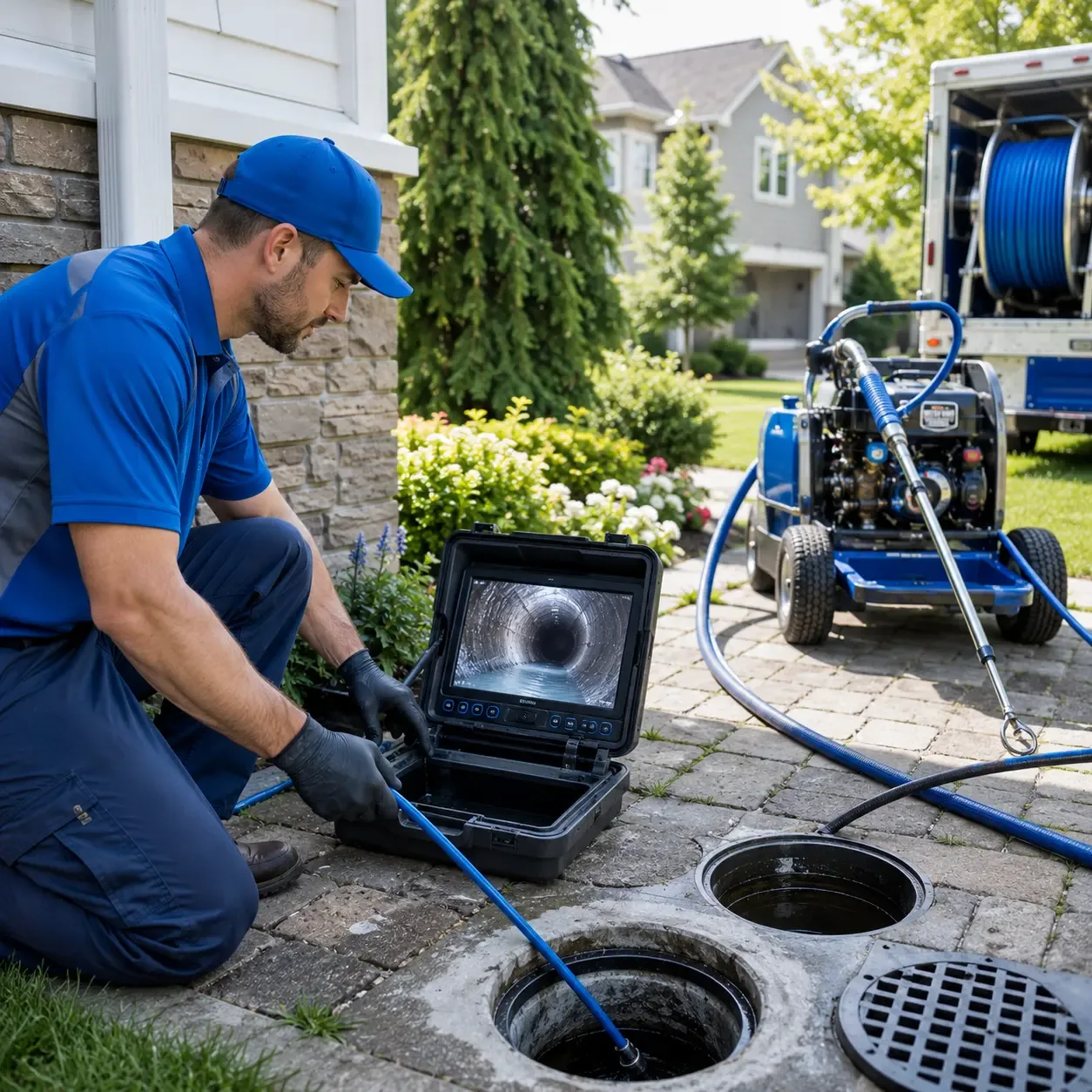 Outdoor drain cleaning professionals serving Two Rivers, WI